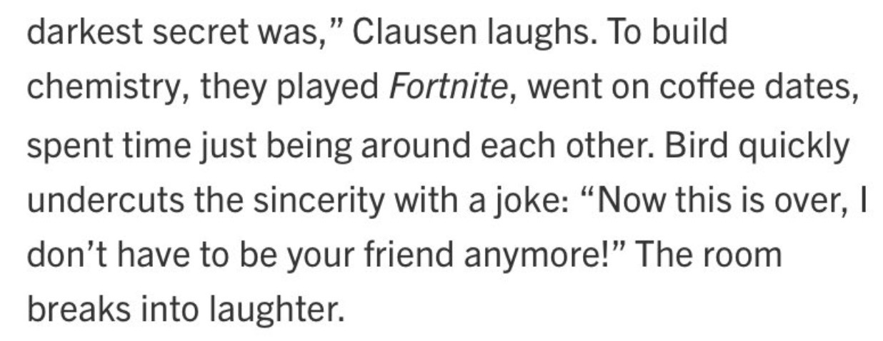 笑死了Levicitus俩主演建立化学反应的方法是一起打Fortnite，也有咖