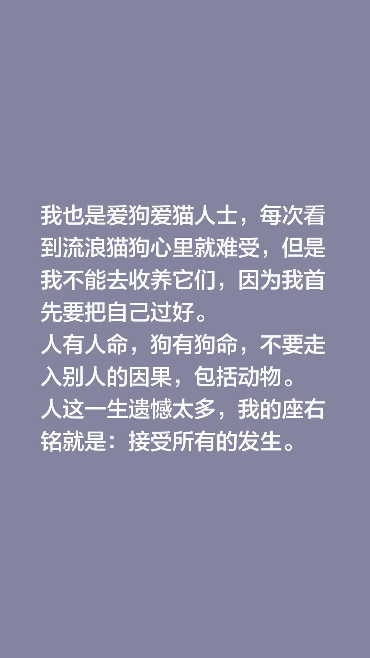 我评论了@金子姐的猫 的作品：我也是爱狗爱猫人士，每次看到流浪猫狗心里就难受，但