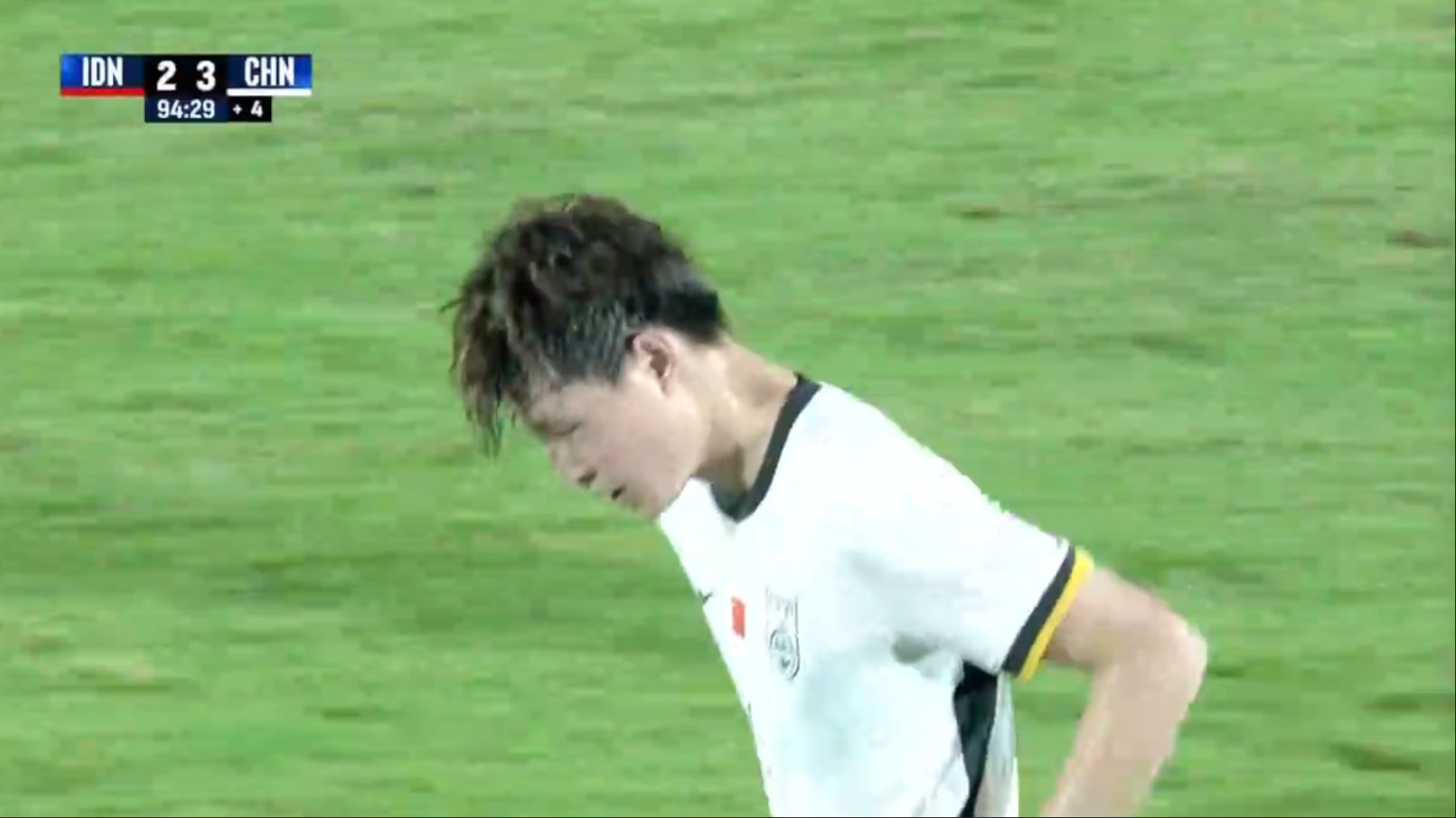 今天中国男足U17 3-2力克印尼队！！最后时刻张伯霖完成了绝杀！！虽然赢了但是