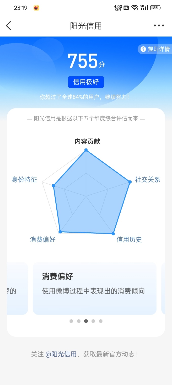涨了一分 