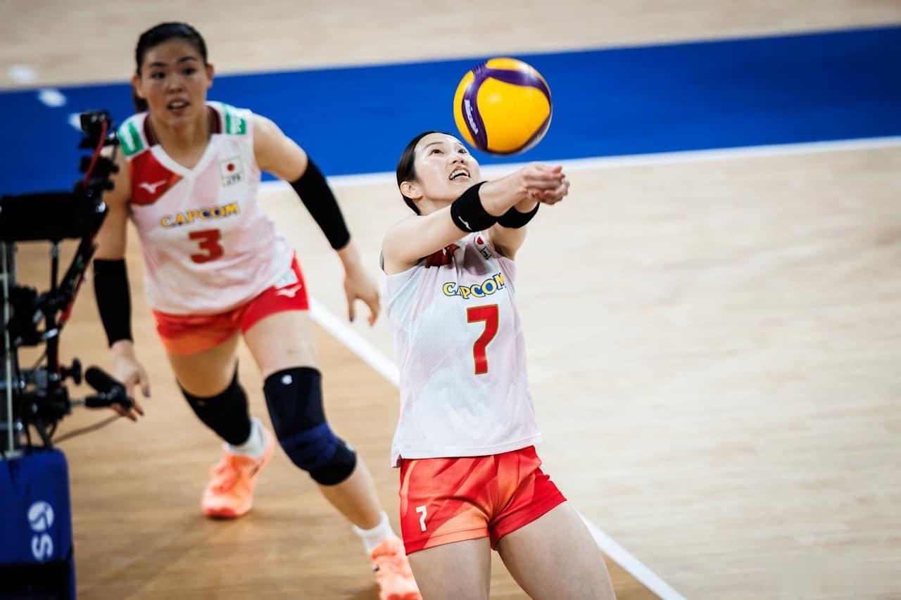 国际排坛动态2026年世界女排联赛日本队白忙活，14-21落后7分，追到23平，