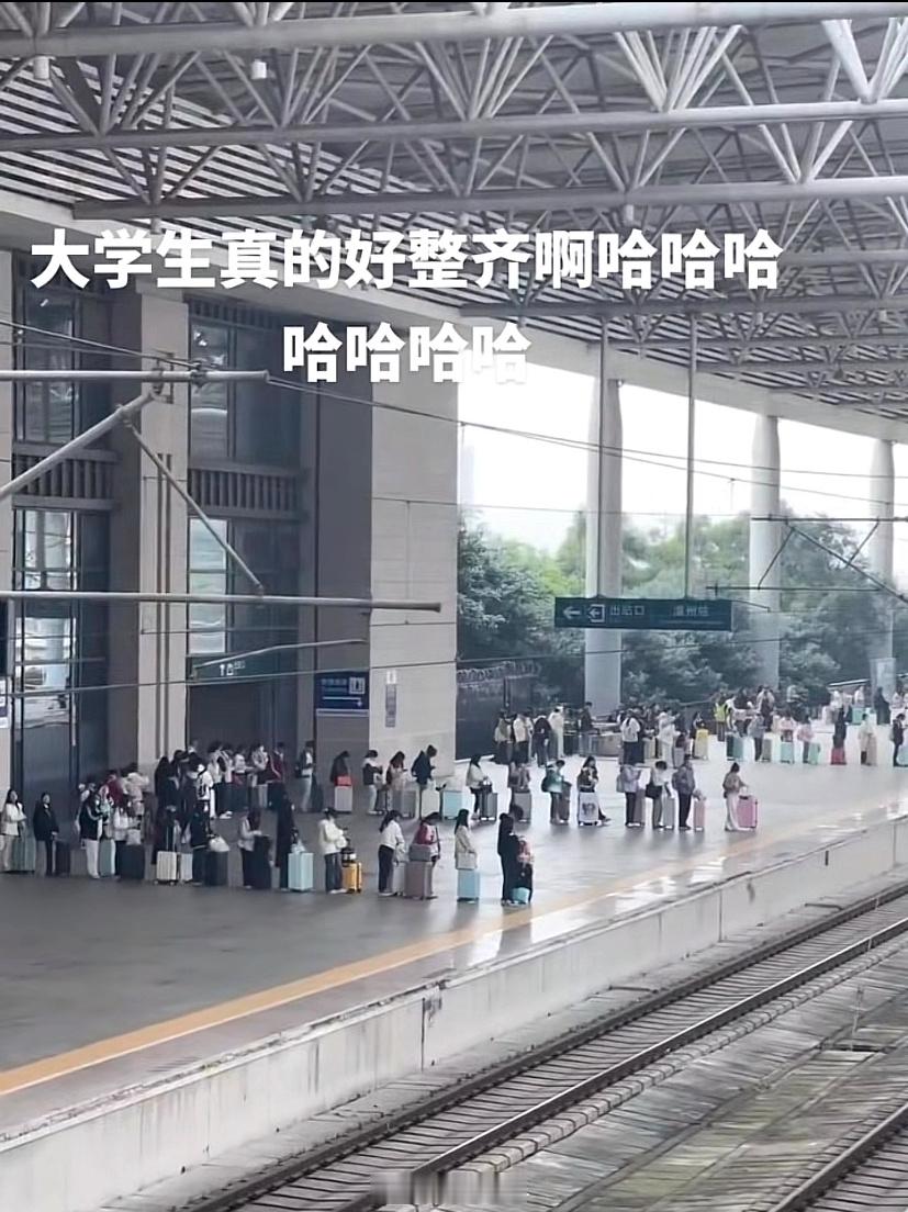 刻在大学生DNA里的排队意识[开学季]#龙年造梗大赛##本命年许愿池# ​​​