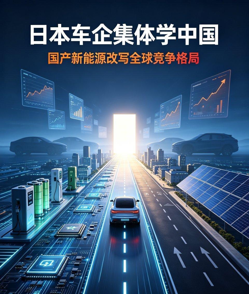日本车企集体学中国格局彻底反转了！早年日系车企看不上国产新能源车，如今三大品牌全