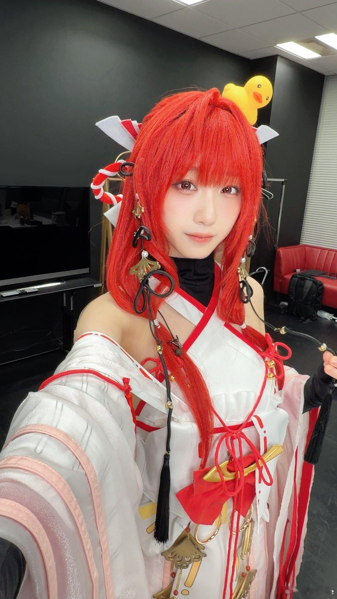 上杉絵梨衣ちゃんのコスプレで登場したよ！ 🐤豪華声優陣の皆様と、ワイワイした生