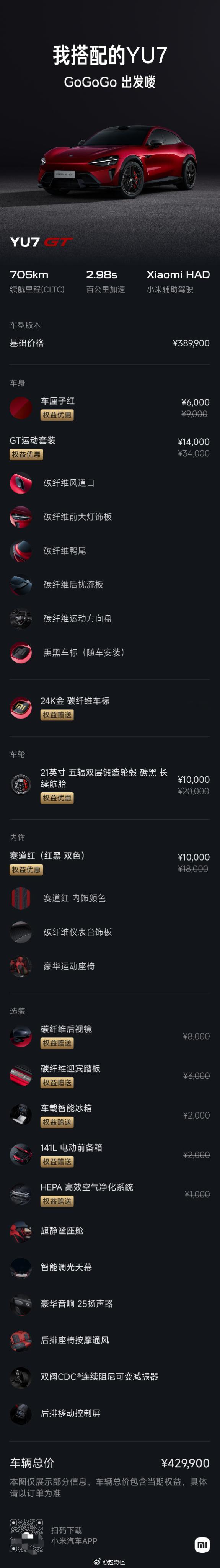 小米yu7gt选完感觉完全可以直接看看准现车