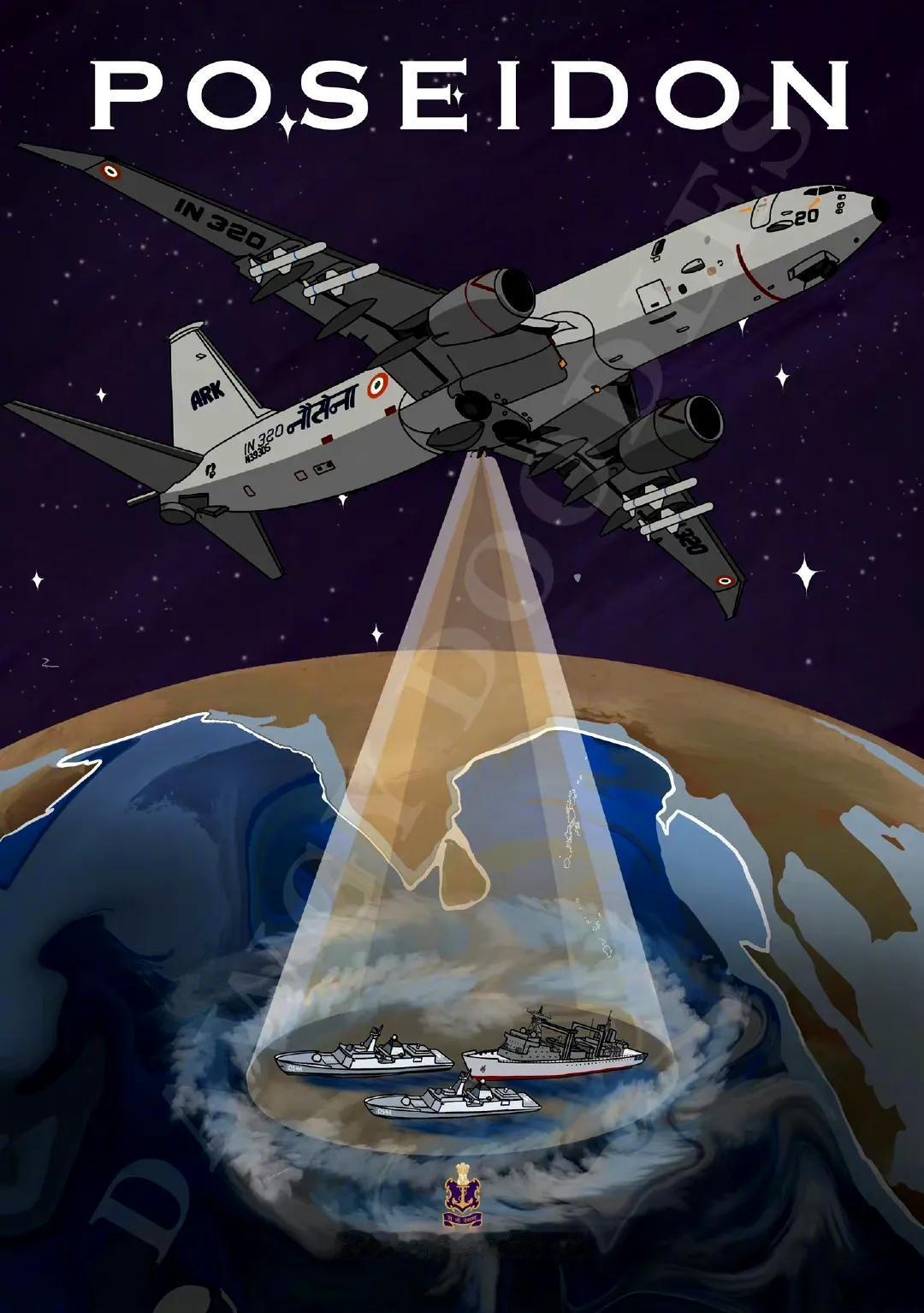 印度方面对经常赴印度洋遛弯的大国海军054A导弹护卫舰相当重视，美制P-8反潜机