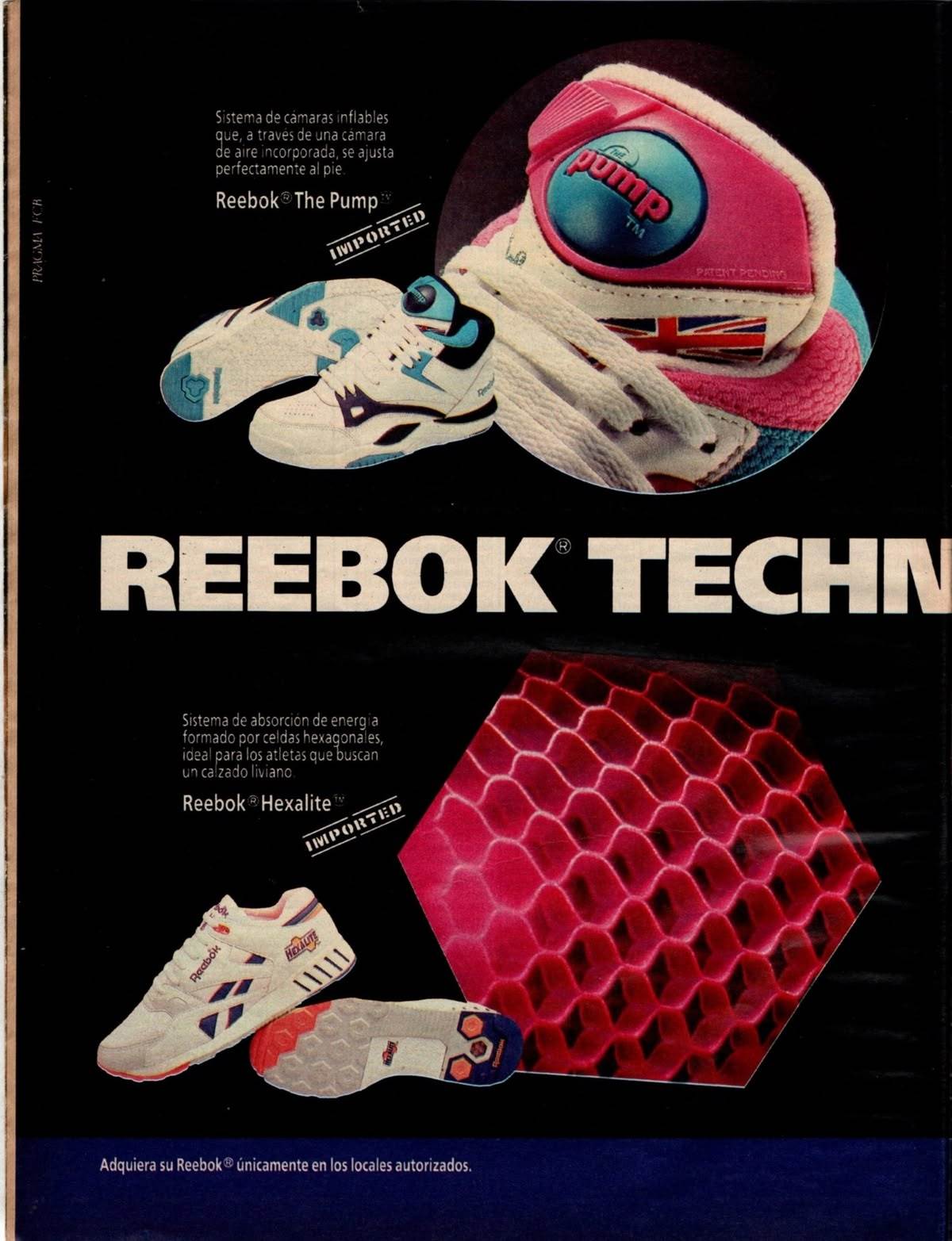 Reebok Technology is Here  pump、 蜂窝、 能量回