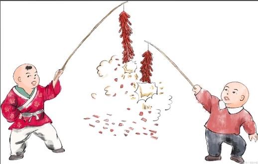 春节：作为春节的传统习俗，放爆竹象征着驱邪、迎接新年、祈求一年的好运和家宅平安