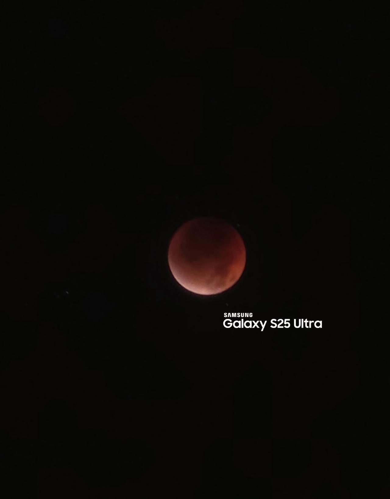 看看三星盖乐世的实力！一轮腥红之月！三星s25ultra 月全食