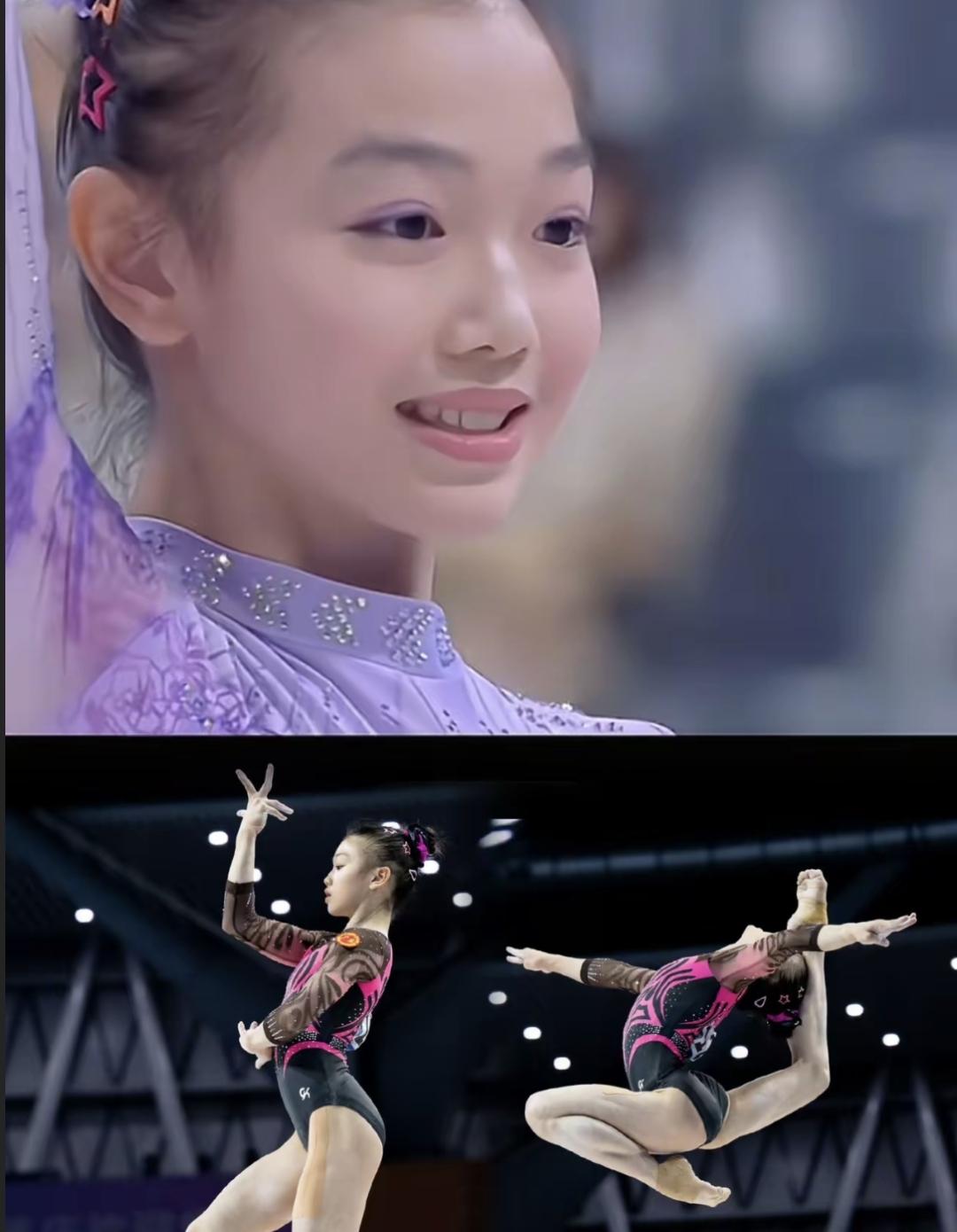 最近广东体操队的小姑娘柯沁沁在全国赛上拿了五金一银。这已经是广东队今年第三个冒出