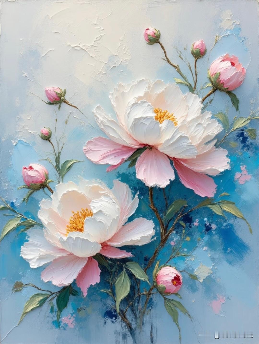 芍药绽人间，你是春之信，芬芳沁心田。
杰出小板栗芍药花插画分享
芍药花图 国风芍