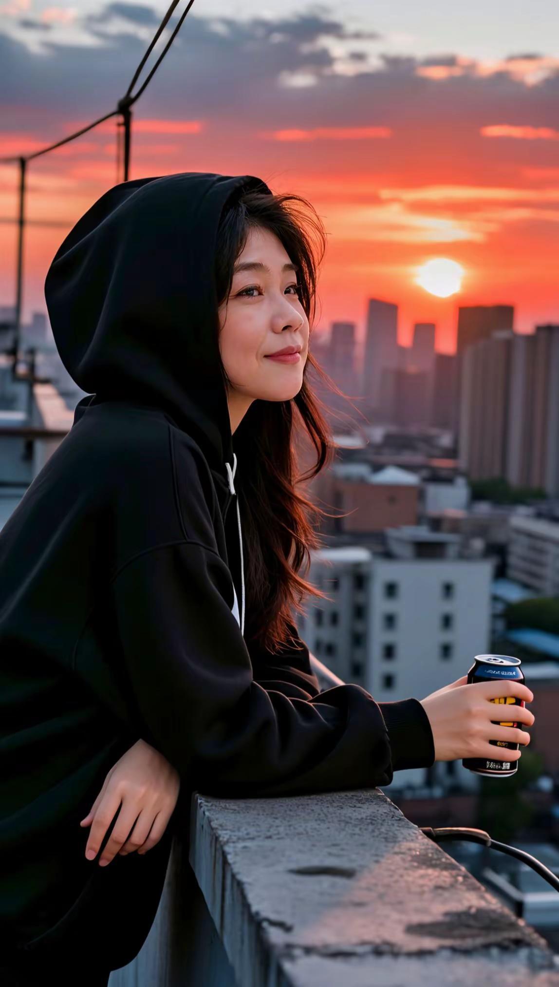 今日分享。AI日暮氛围感写真