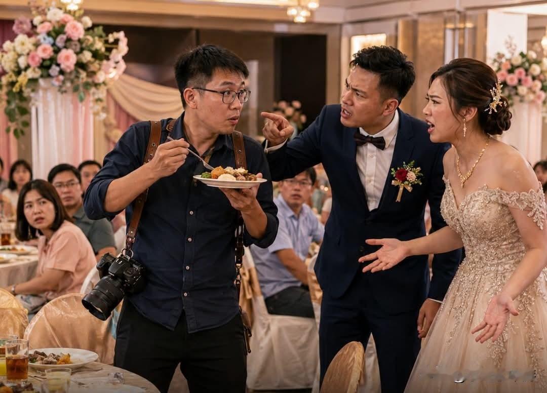 一顿婚宴餐食代价500马币！摄影师未经许可自取宴席餐点，遭新人斥责后主动赔钱致歉
