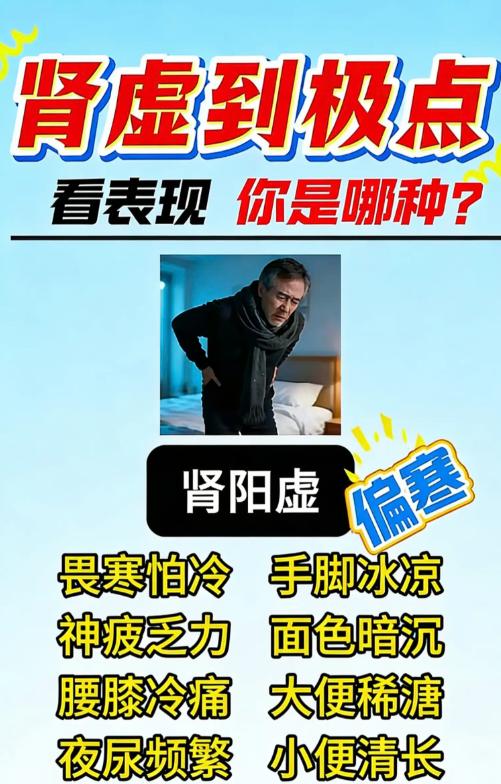 肾气亏虚分 3 种，看表现就知道你是哪一种