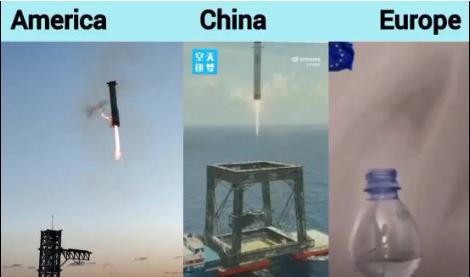美中欧最新科技对比图。[笑哭][笑哭]
这张图少了日本，其实日本也完成了火箭回收