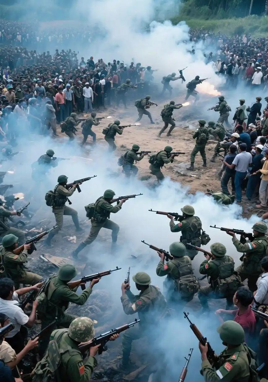 GAM-102 反坦克导弹的画面，堪称两国军力差距的直观注脚。这款单价超 10 