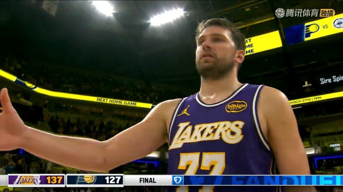 毫无悬念，虽然有点惊险！湖人137-130战胜步行者！
最后五分钟进入了危险区？