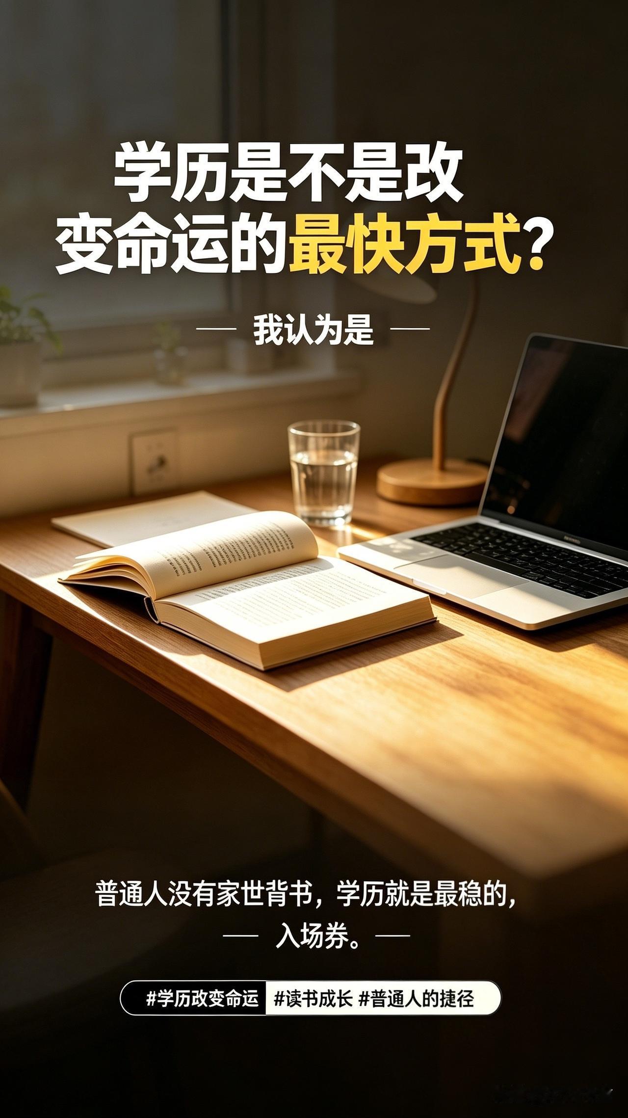 学历是不是改变命运的最快方式？我认为是
学历是普通人跨越阶层、扭转人生最稳妥高效