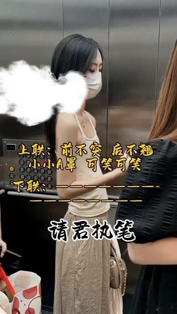 没有贬低任何人的意思

这个对联 你绝对答不出来

上联：前不凸后不翘，
小小A