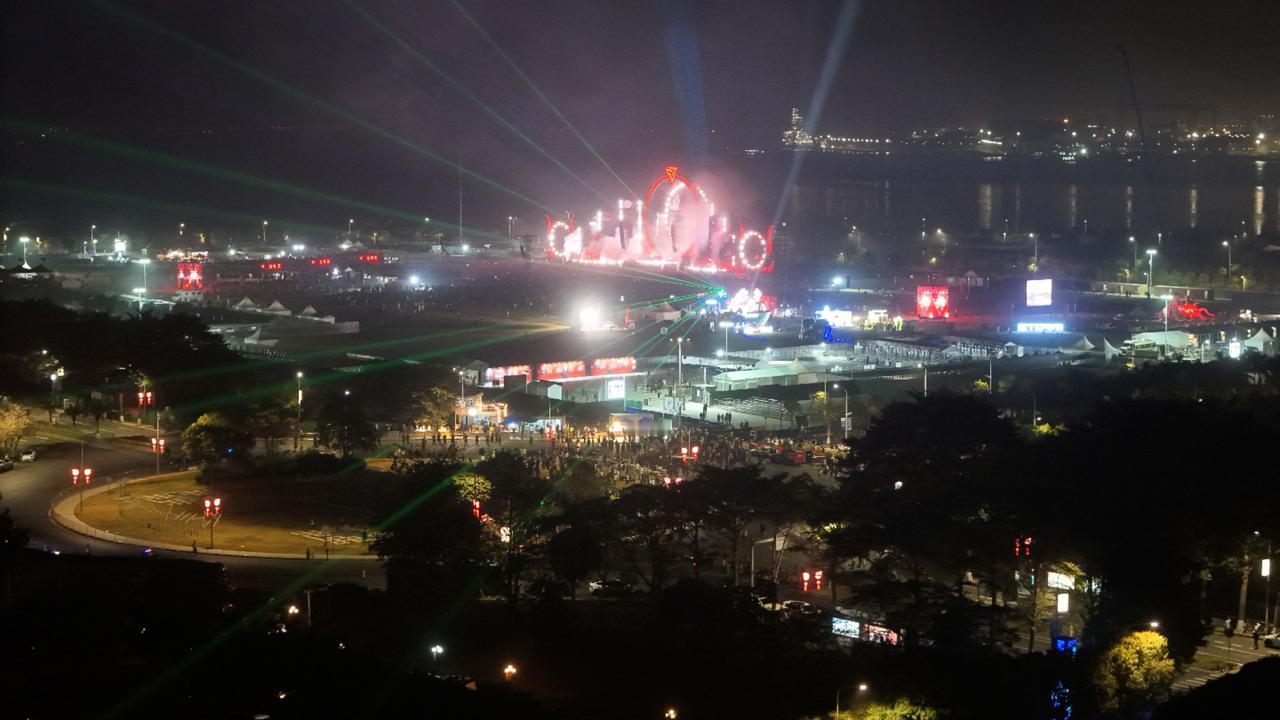 2026凌晨00:00广州跨年烟花表演你们来看了吗，