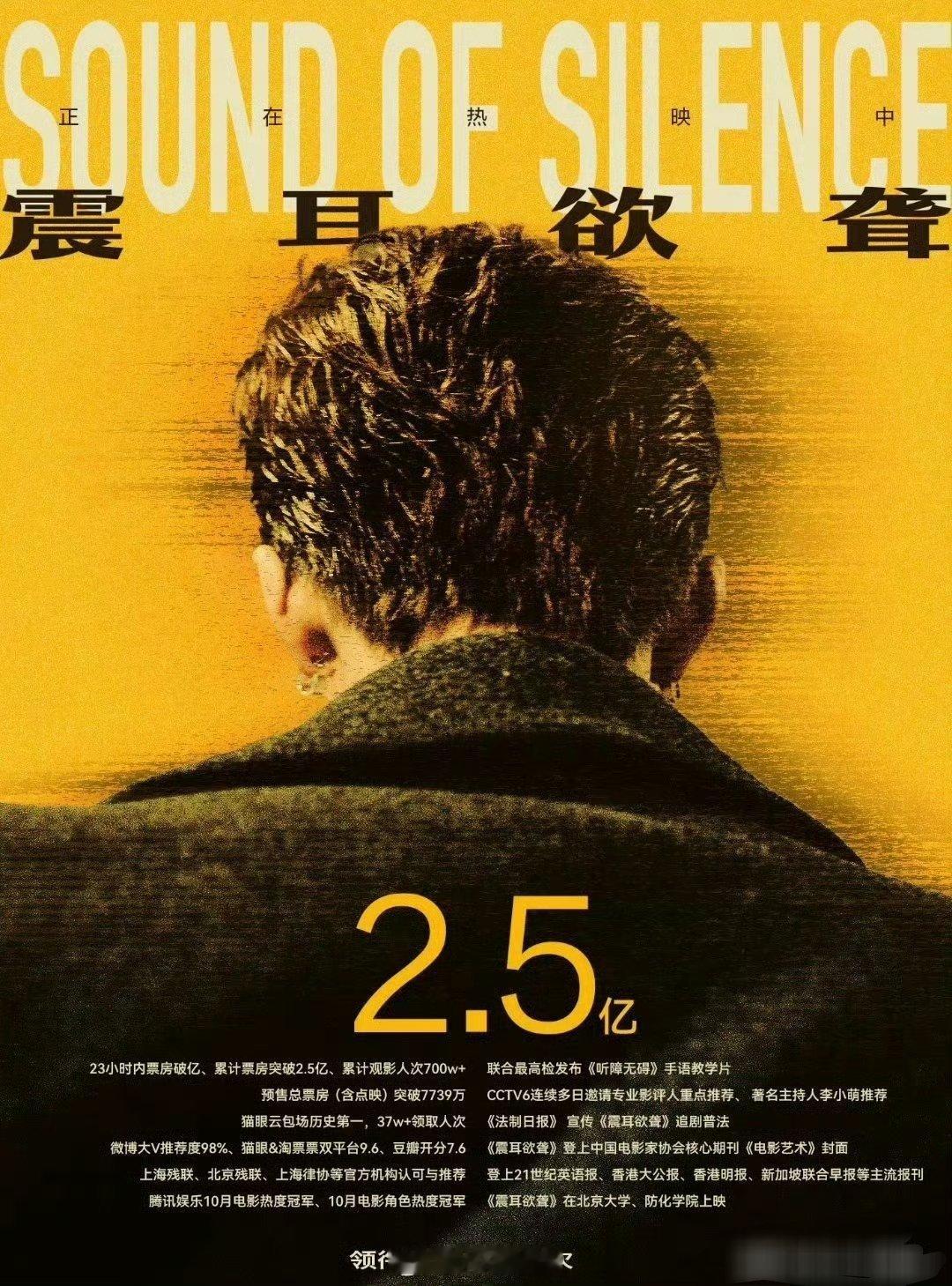 檀健次《震耳欲聋》票房破2.5亿了🎬以小博大，这成绩远超业内预期啊[傻眼]檀健