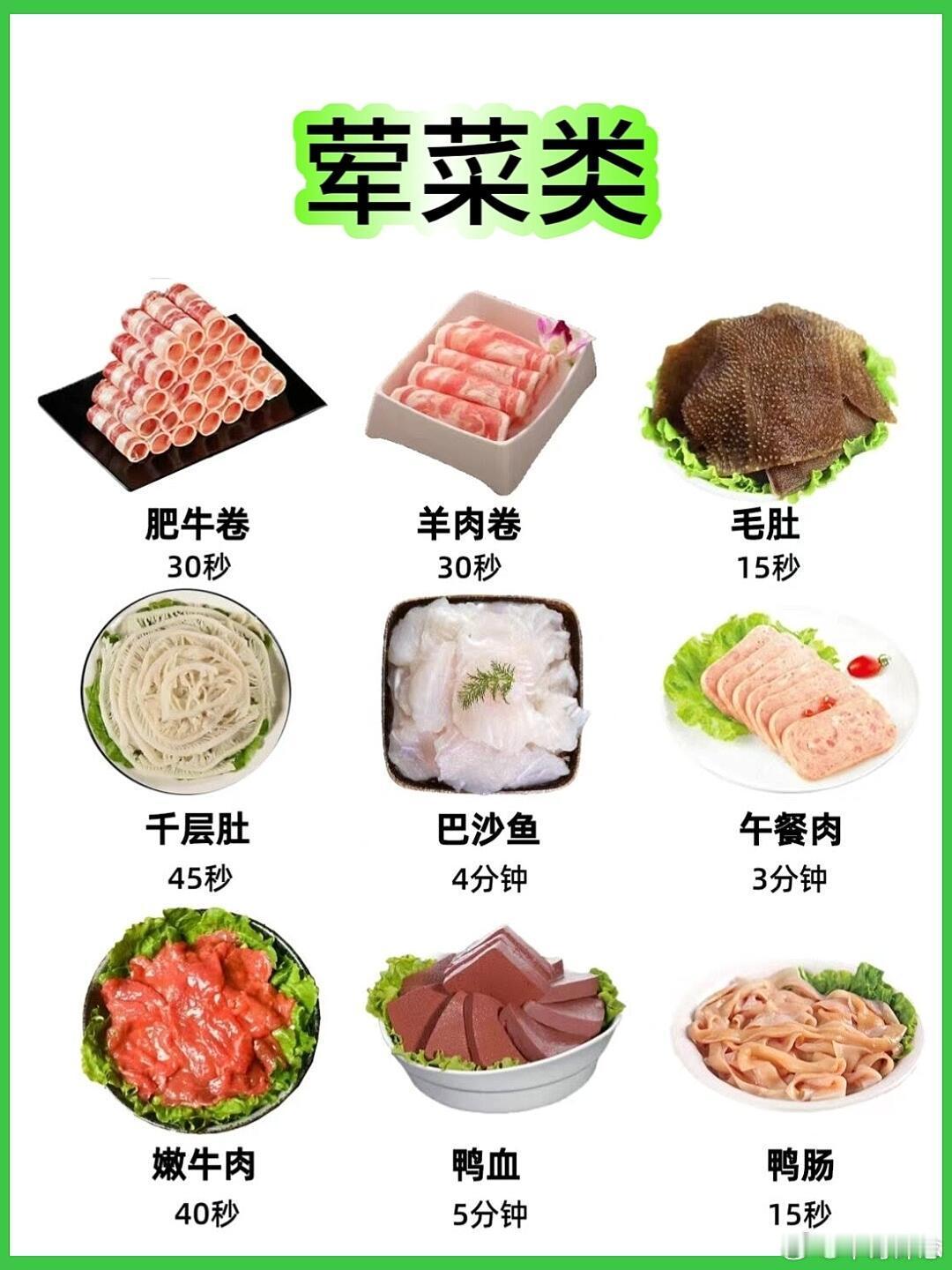 家庭火锅食材清单，附锅底+蘸料多年火锅总结的出的家庭版火锅必选食材。需要的收好了