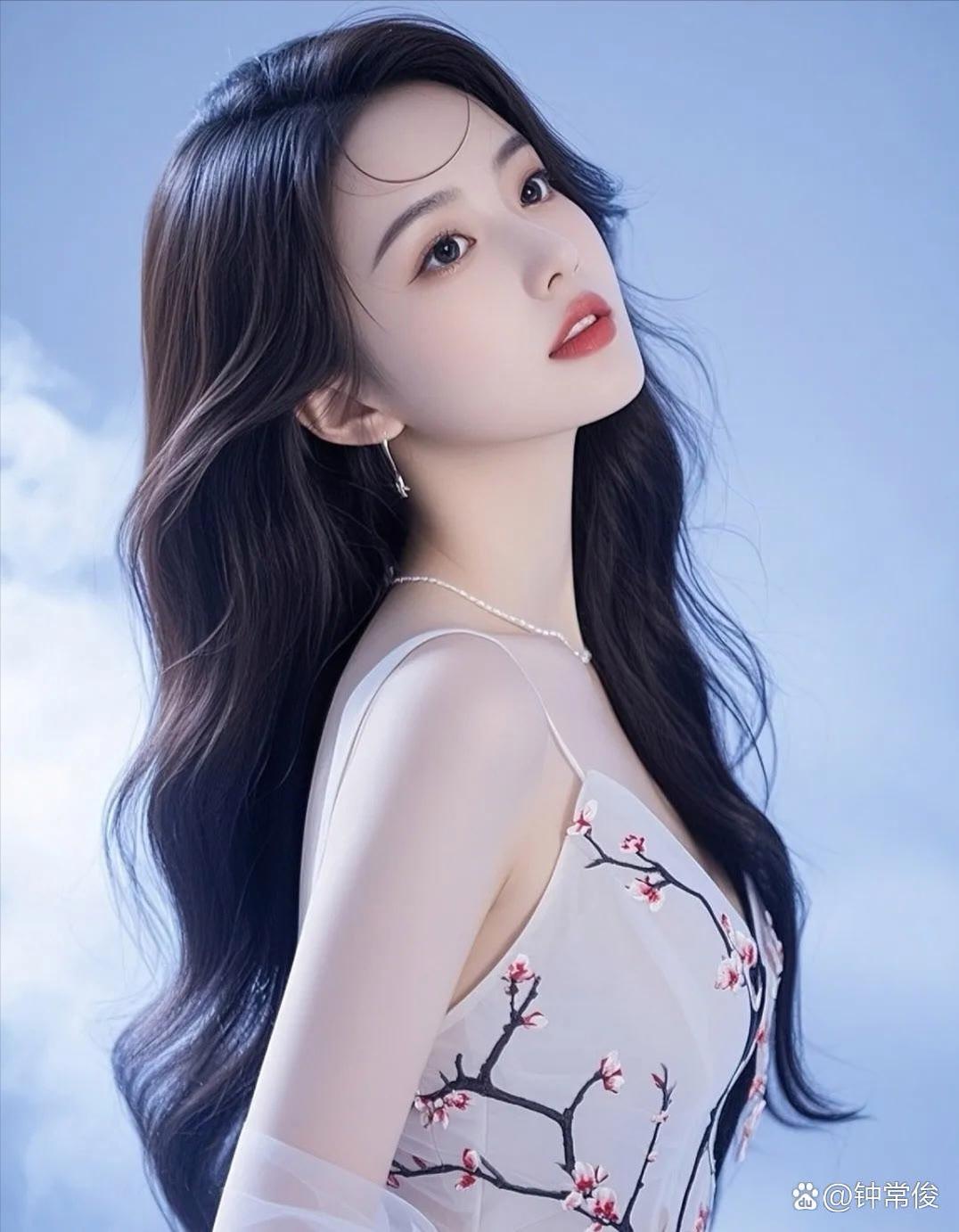 温柔少女，樱花盛开，梦回古代。