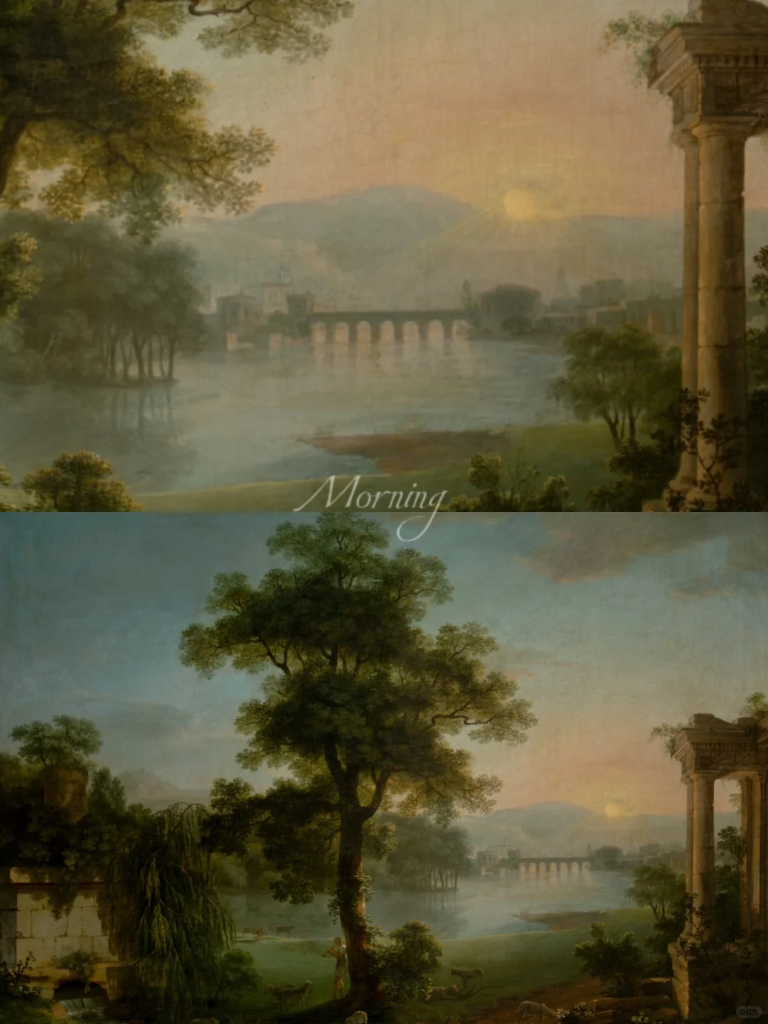 一天中的四个不同时刻