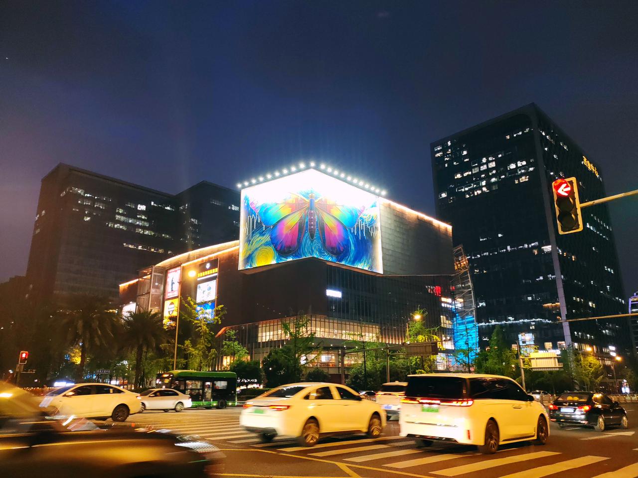 车水马龙，编织出城市的繁华盛景；霓虹流光，晕染出夜色的缱绻温柔。伫立在熙攘的路口