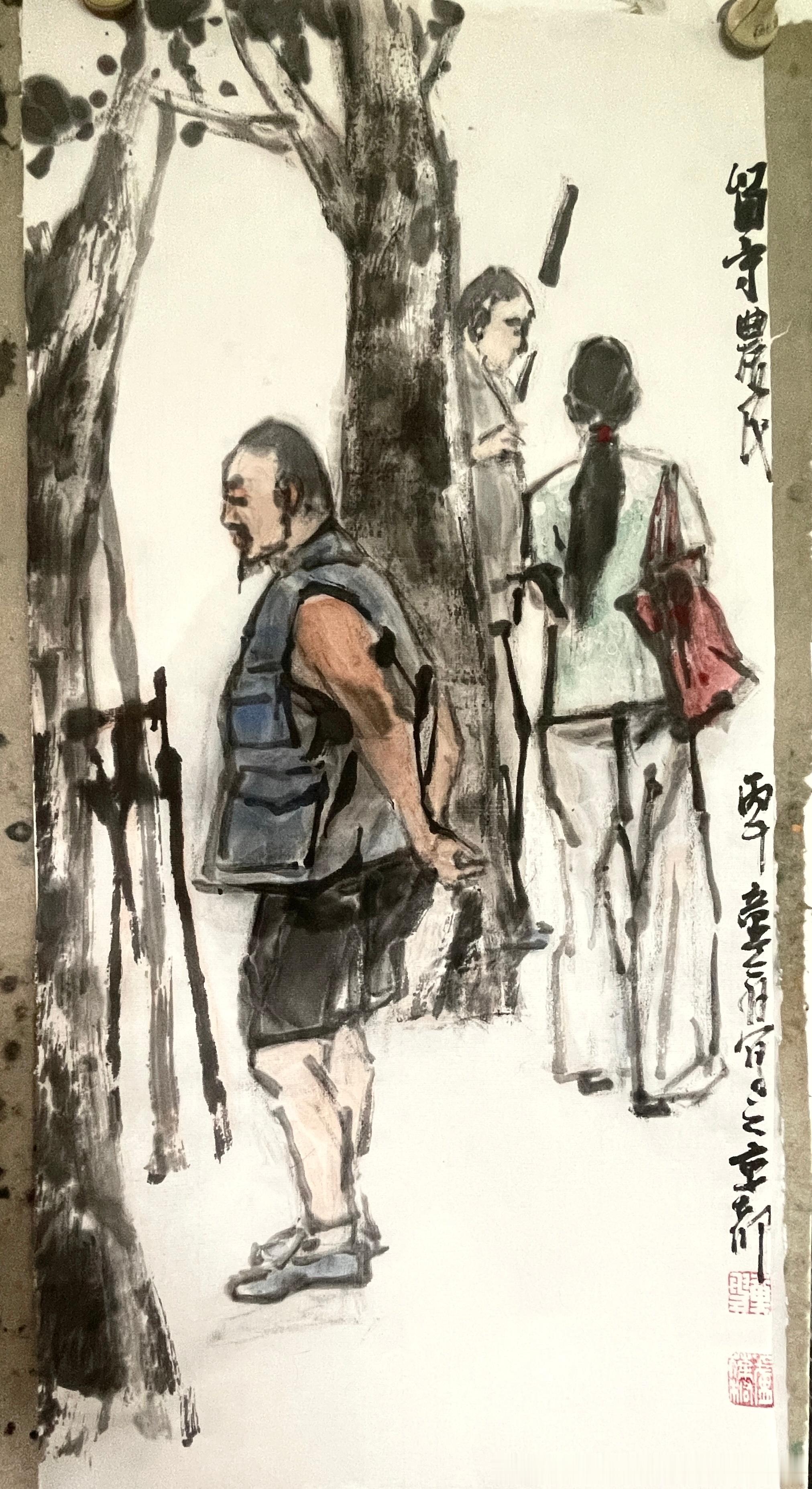 卢氏水墨  留守农民 