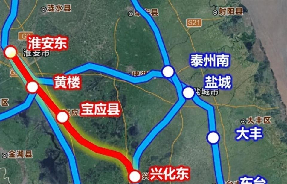 淮安宝应兴化高铁规划对盐城的影响是很大的。

利好层面
盘活盐泰锡常宜干线：淮兴