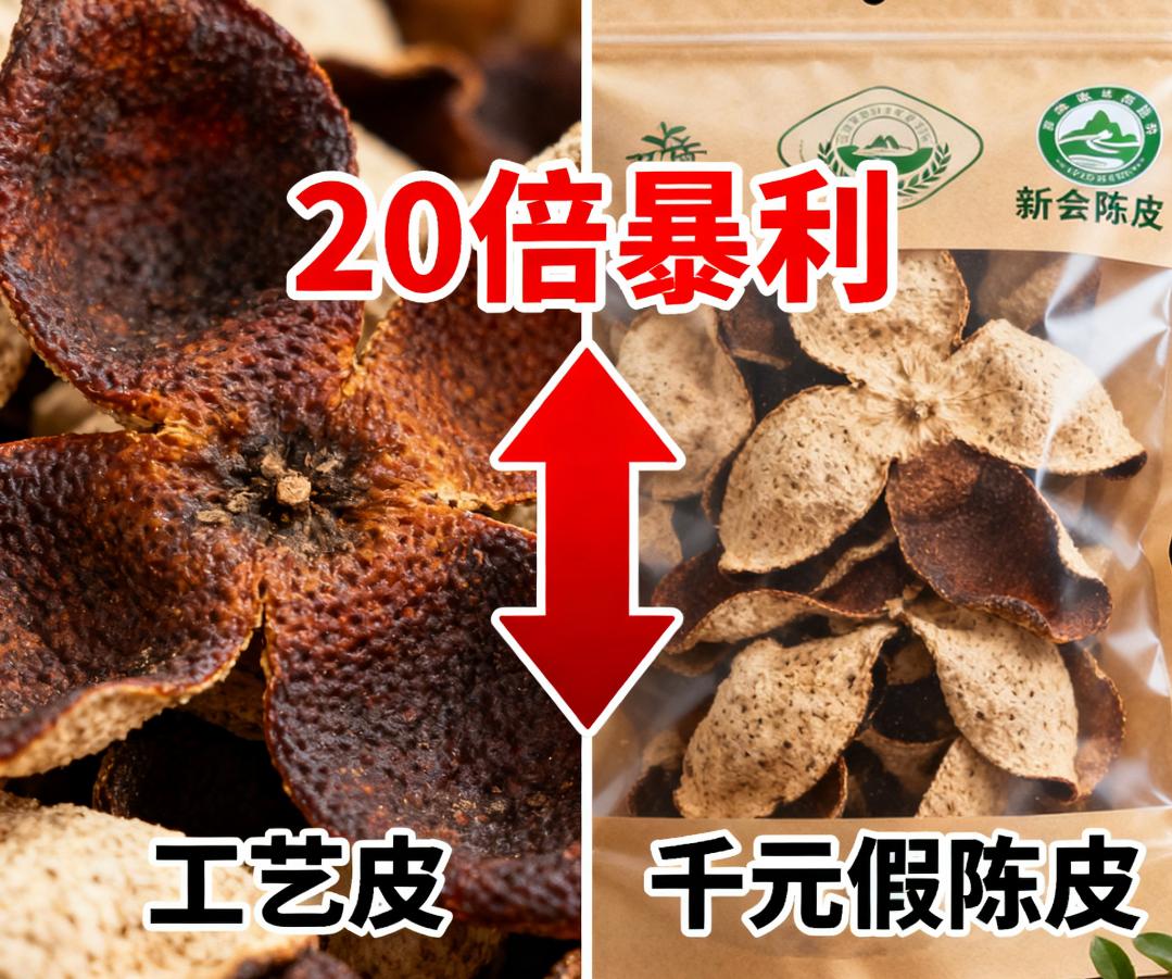 央视曝光20倍暴利假陈皮！千元“新会老陈皮”成本仅70元
 

陈皮市场早已不是