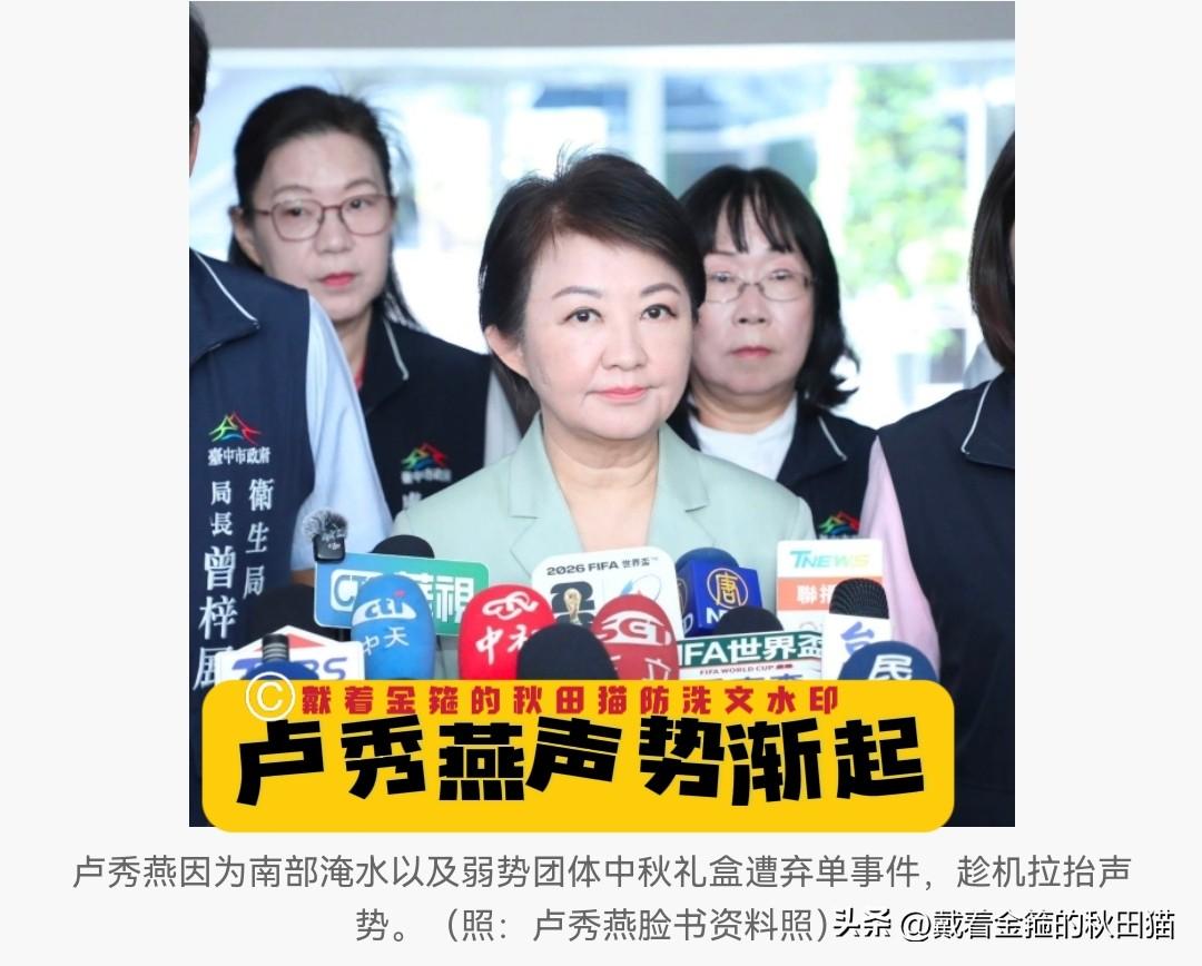 绿营接连出招反伤自身，卢秀燕借势而起声势看涨～

（温馨提醒：严禁加入MCN的自