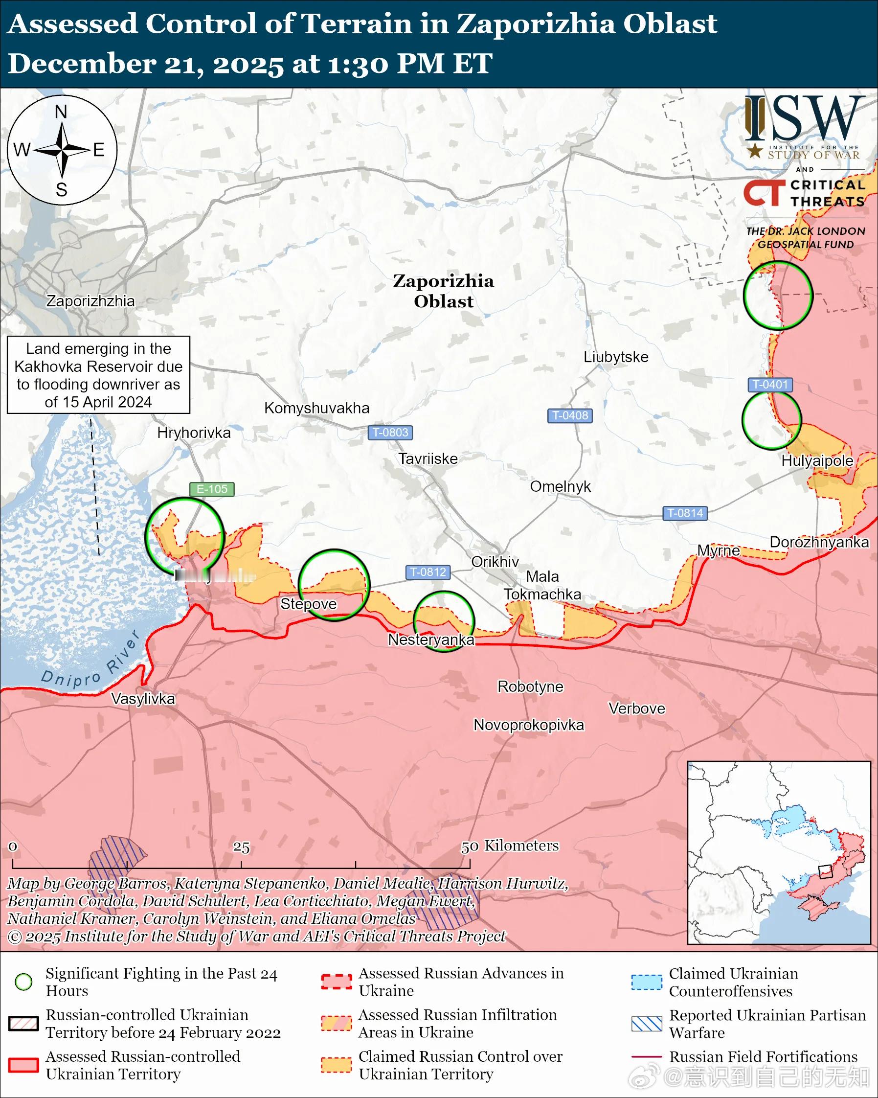 南方轴心俄军目标：守住前线阵地，确保后方免受乌克兰军队袭击，并推进至扎波罗热市的