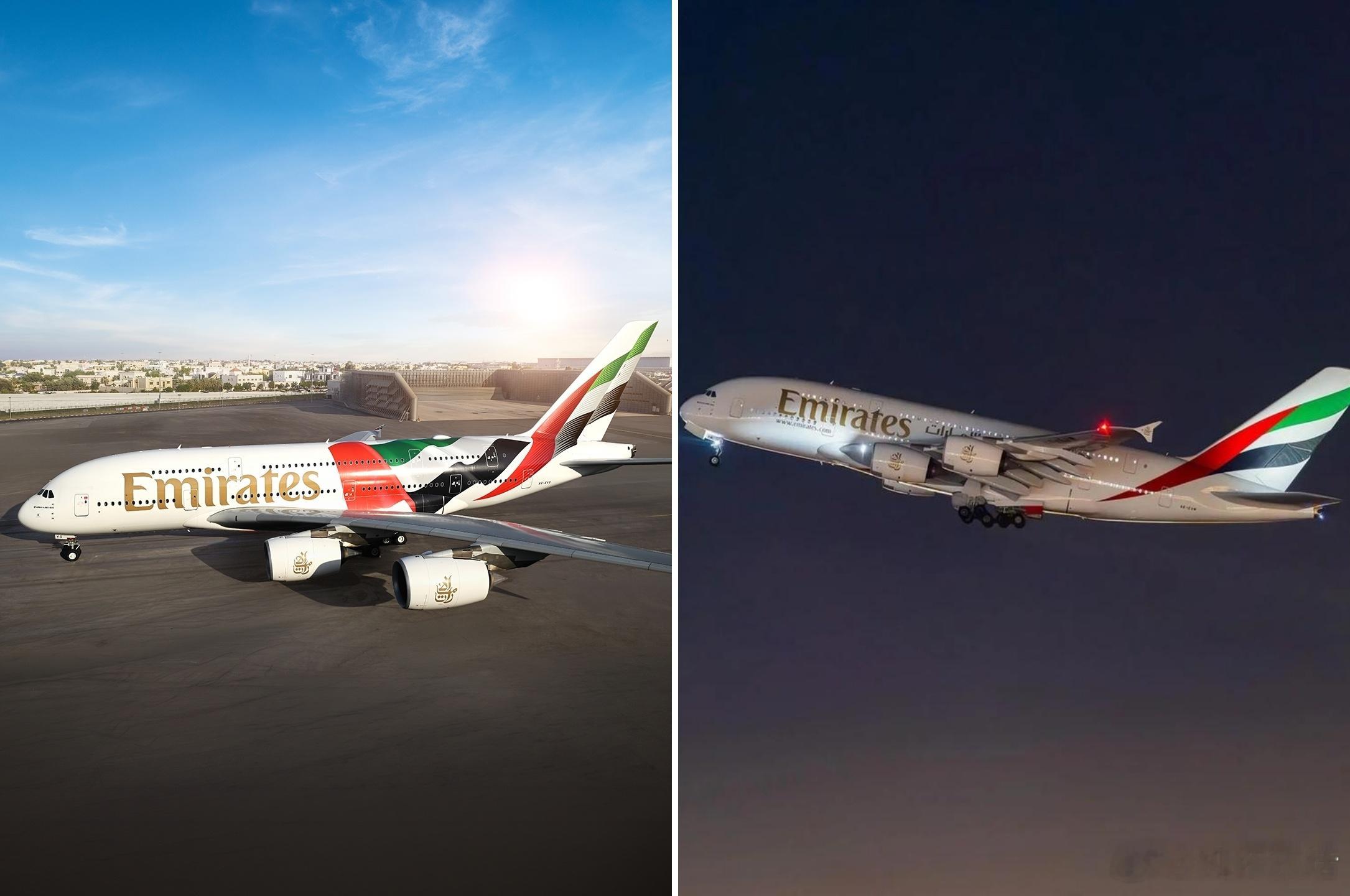 阿联酋航空发布A380客机全新涂装5月8日，阿联酋航空在迪拜发布了其A380巨无