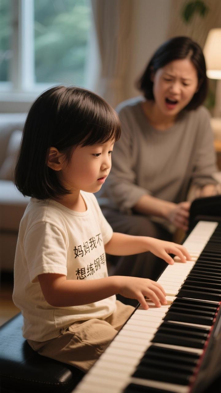 💥《“妈妈，我不想练琴！”——当娃甩脸子时，90%家长第一步就错了！十年育儿老