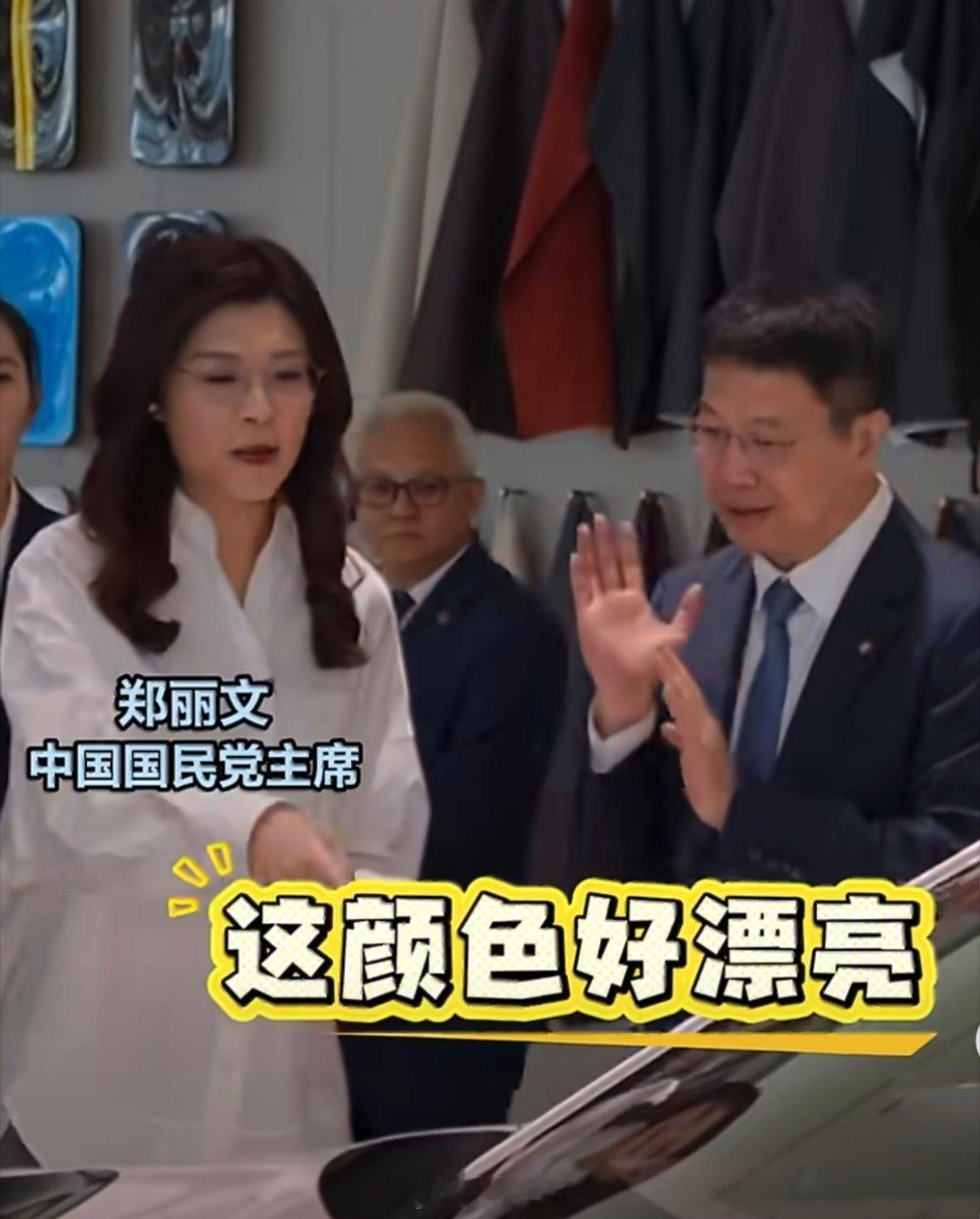 郑丽文试乘小米汽车郑丽文4月12日在北京参观小米汽车工厂并试乘YU7，直言想带一