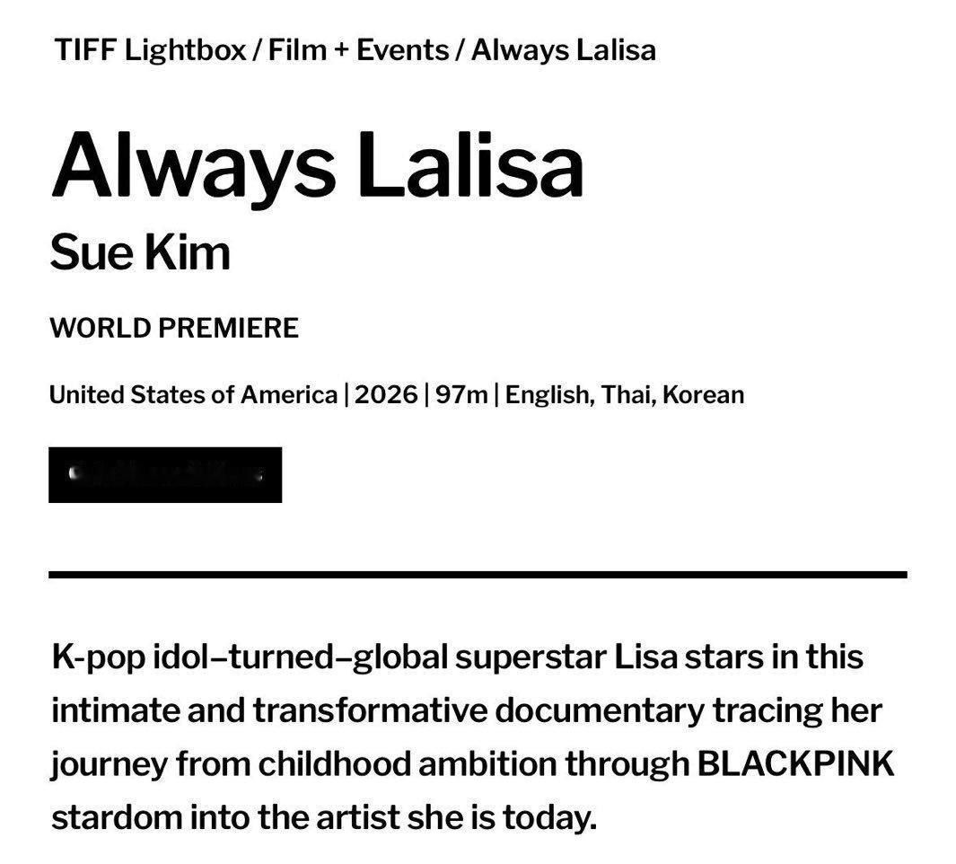 LISA🖤Lisa 泰国婚礼变追星现场260720 TIFF_NET官网更新L