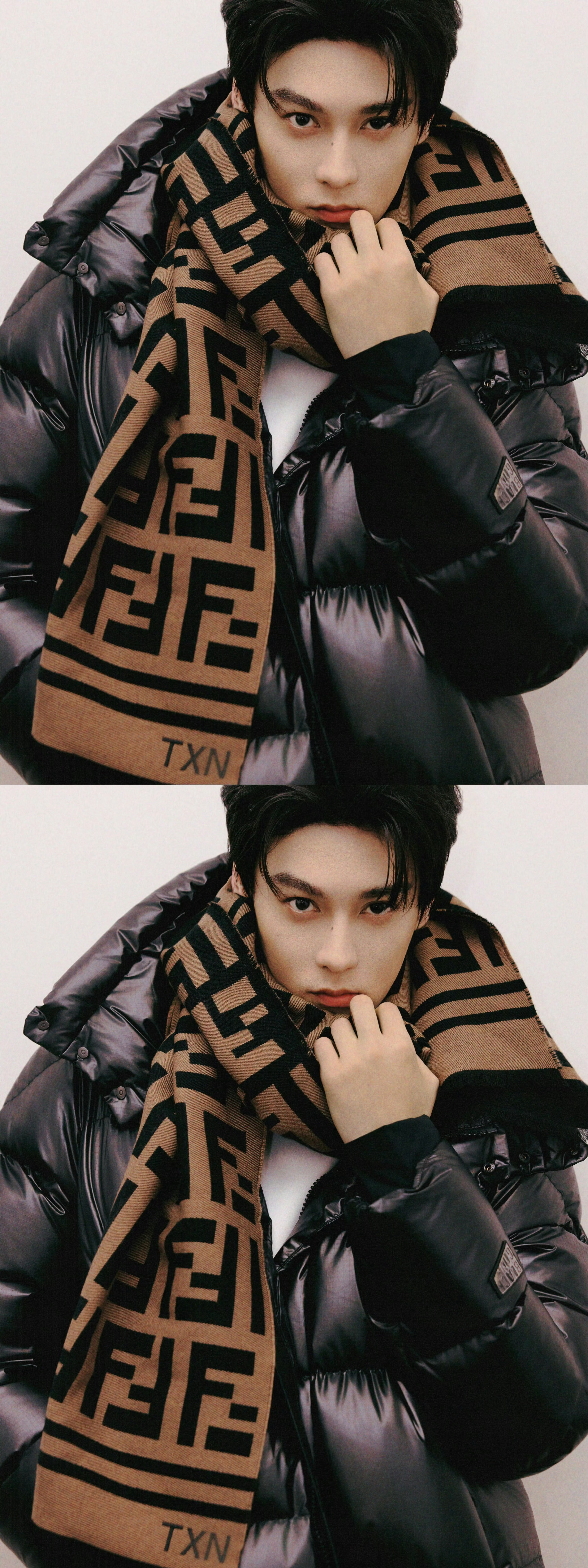 田栩宁定制围巾田栩宁今日份更新 田栩宁演绎特别定制围巾 帅帅的贵贵的温暖提醒粉丝