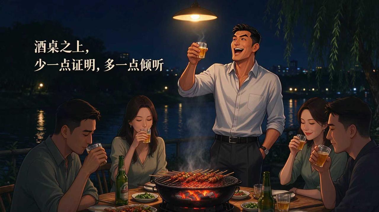 昨天是中秋假期前最后一个工作日。夜里，我和几个平日相熟的朋友相约在城边小河旁小聚