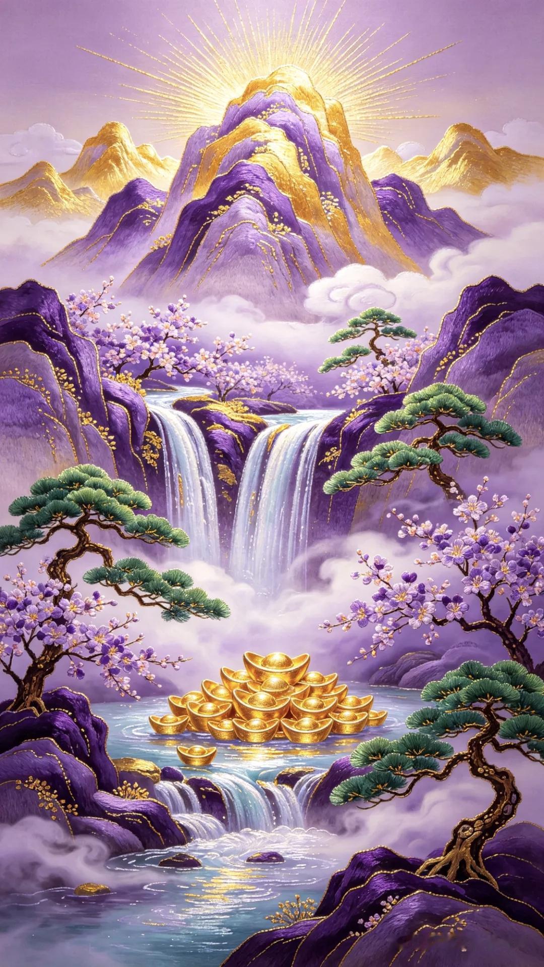 晒图笔记大赛梦幻仙境的瀑布飞流直下，亭台楼阁与花团锦簇，唯美而浪漫
