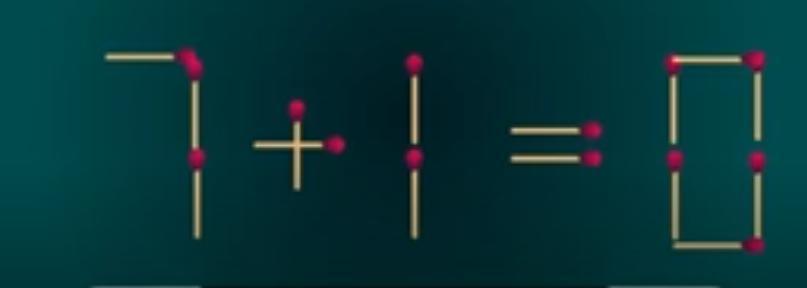 火柴棒谜题大闯关来啦！看这由火柴棒搭成的 “7 + 1 = 0”，明显是个调皮的
