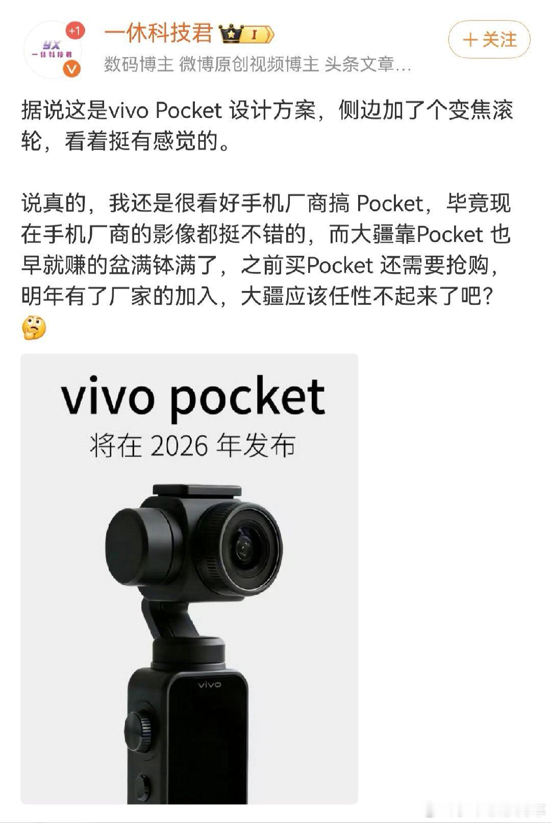 如果vivo Pocket是这个鬼样子，那还是跳楼吧，我倒是有点期待华为Pock