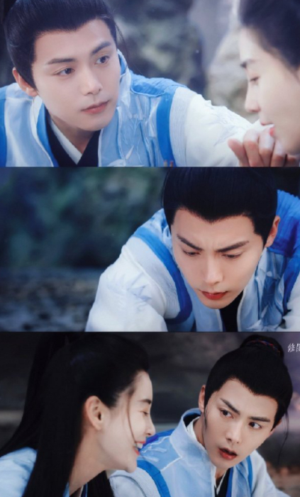  颜狗狂喜，马天宇这个吻真的太会啦，感觉很好磕，我就喜欢看这样甜甜的画面 ​​​