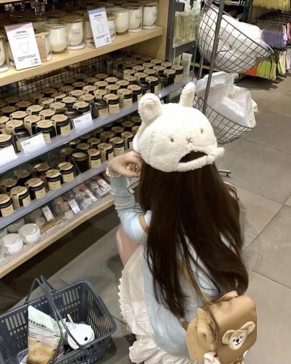 好可爱的帽子～适合秋冬。