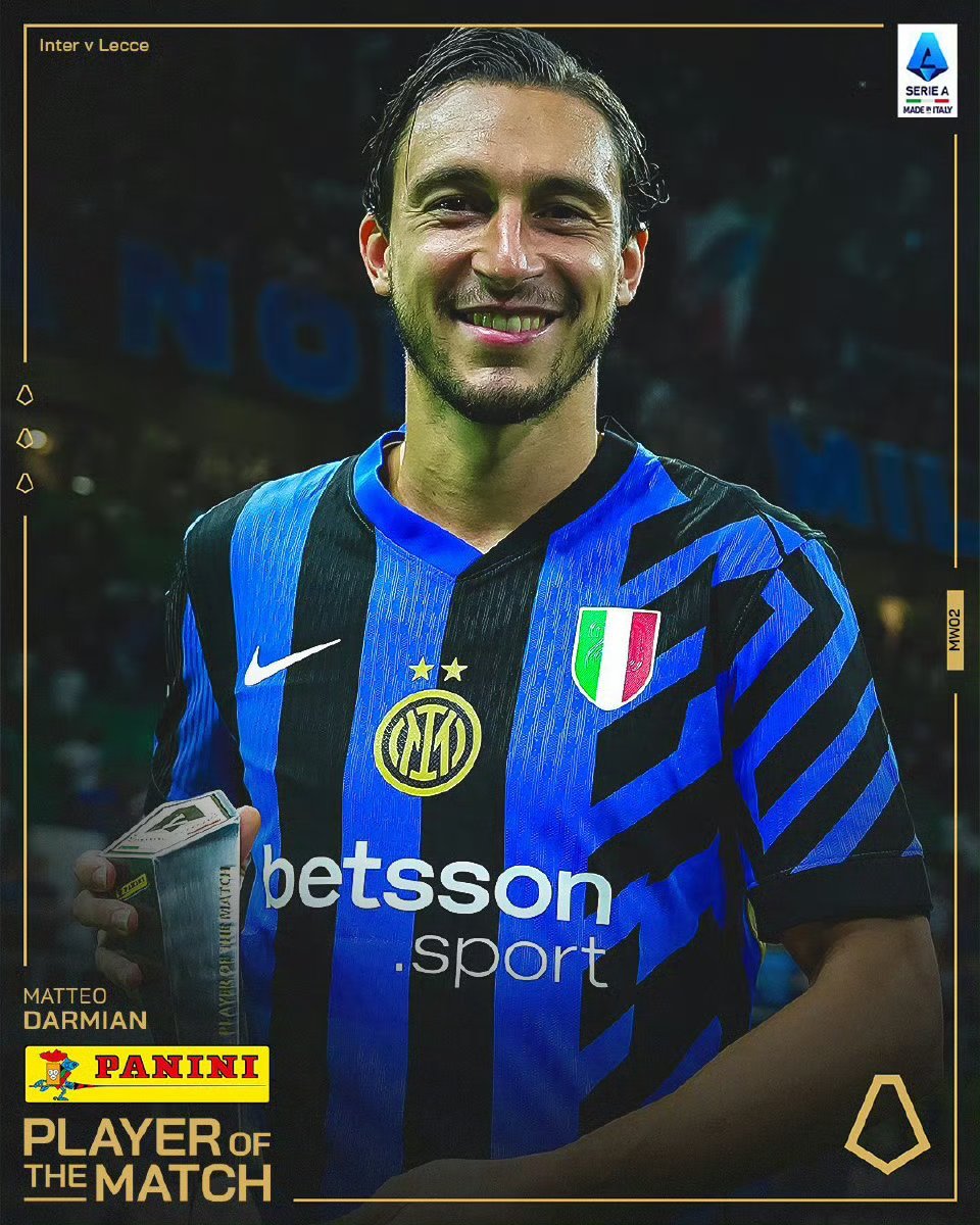 国际米兰2-0莱切#Panini全场最佳#：达米安 ​​​