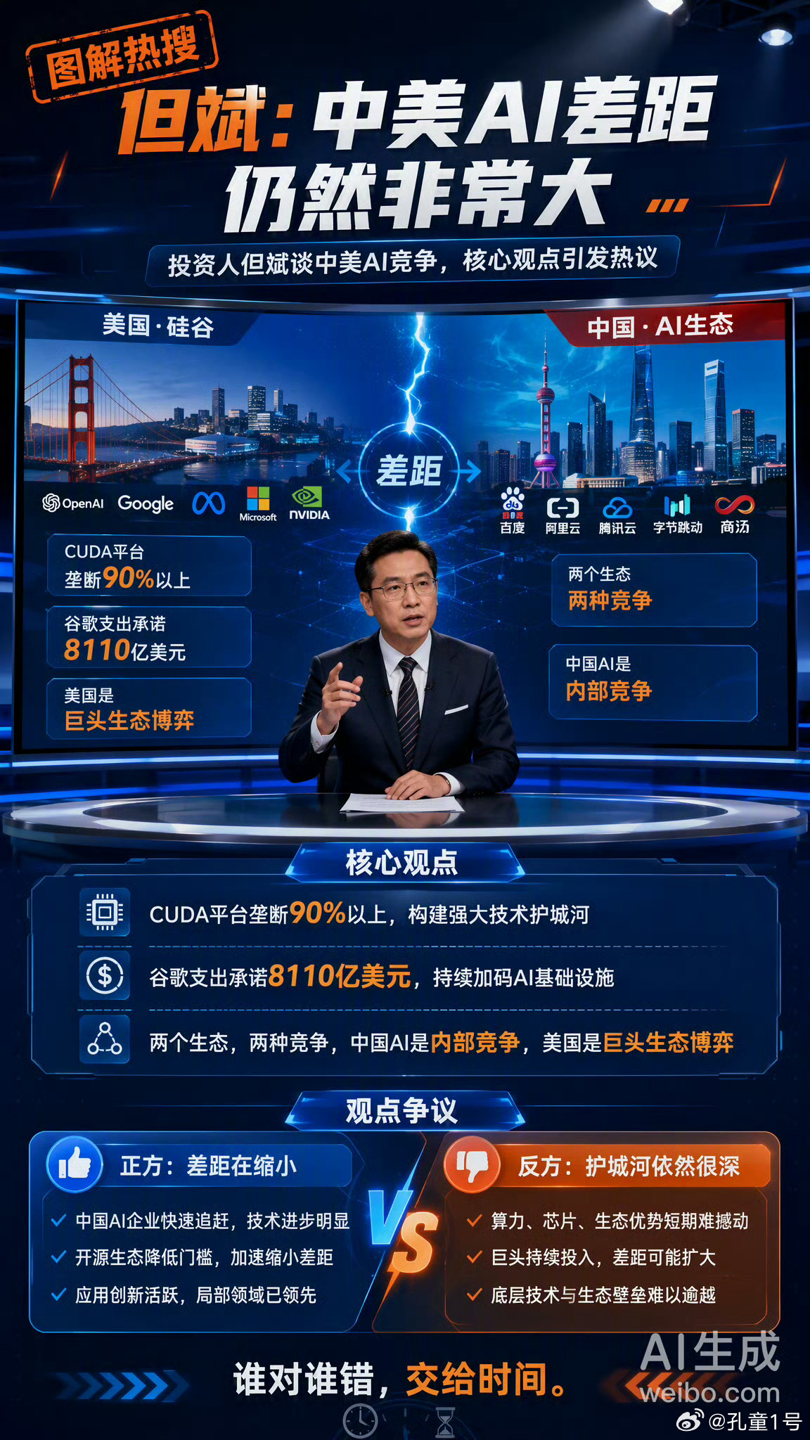 但斌认为中美AI差距仍然非常大说的都是事实。我们也只有面对事实才能更好的面向未来