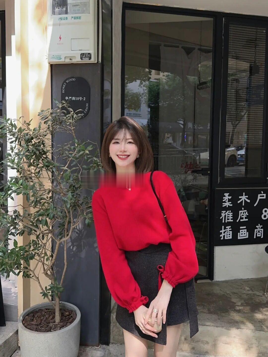 🆘正红色真的好显白！！