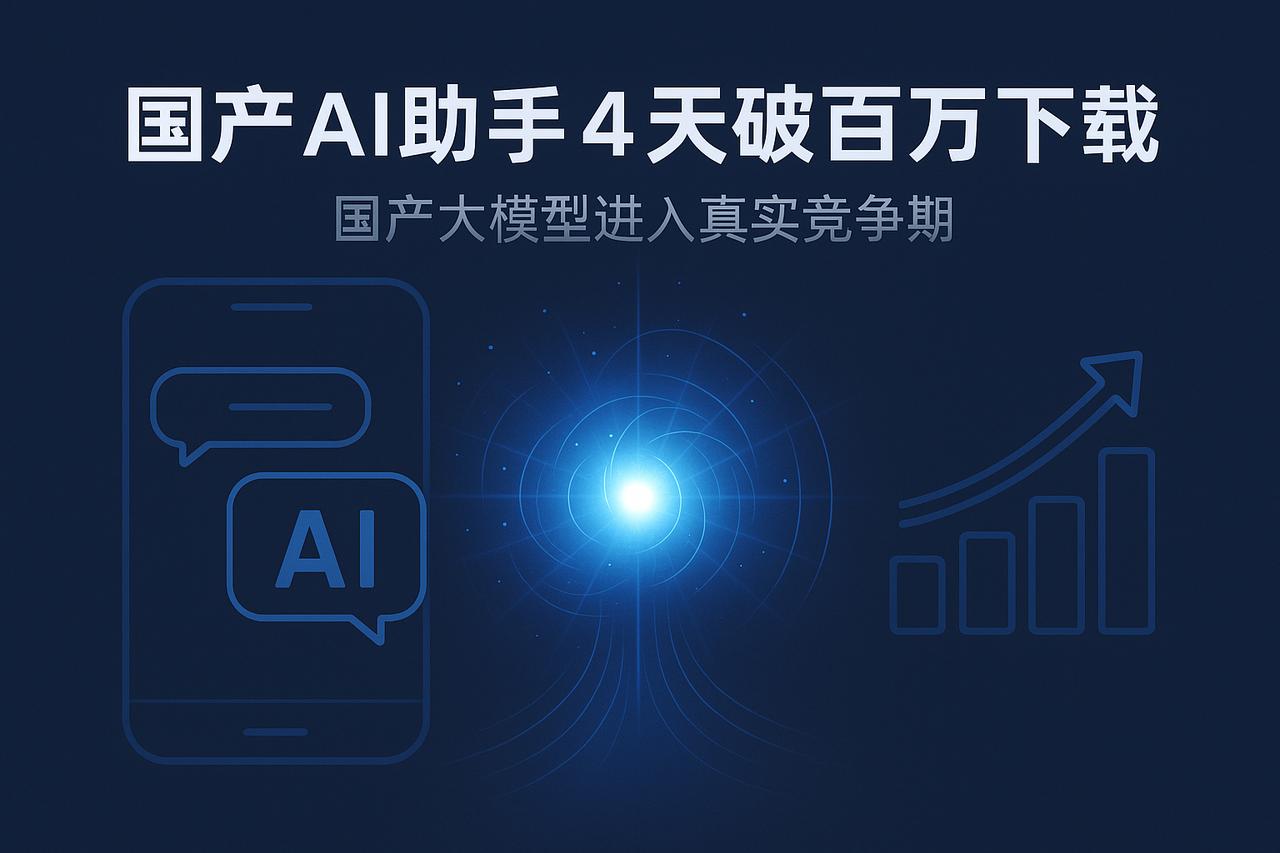 国产 AI 助手「灵光」4 天破百万下载：本土大模型迎来真正用户验证

国产 A