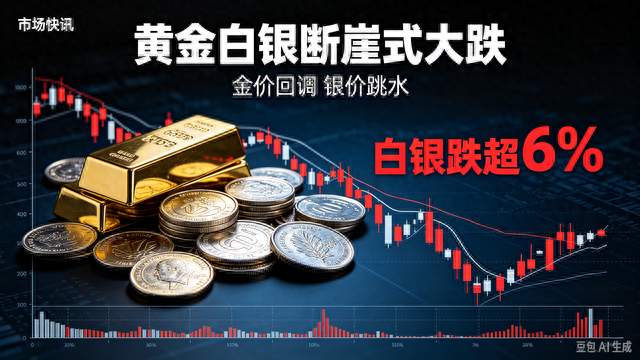 突发！黄金白银断崖式大跌，白银跌超6%，普通人别盲目抄底